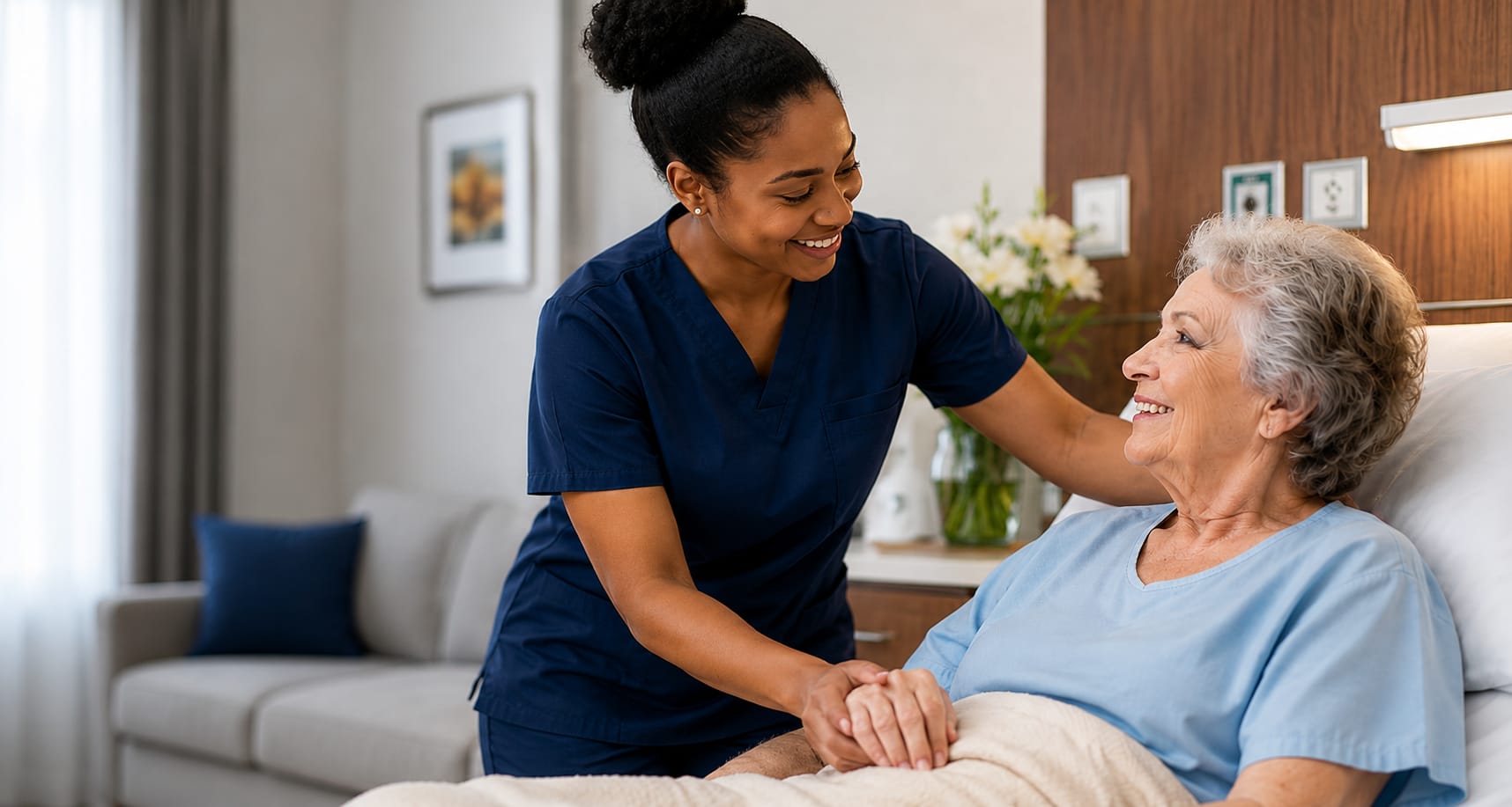 Collective Staffing Group CNA providing hands-on patient care