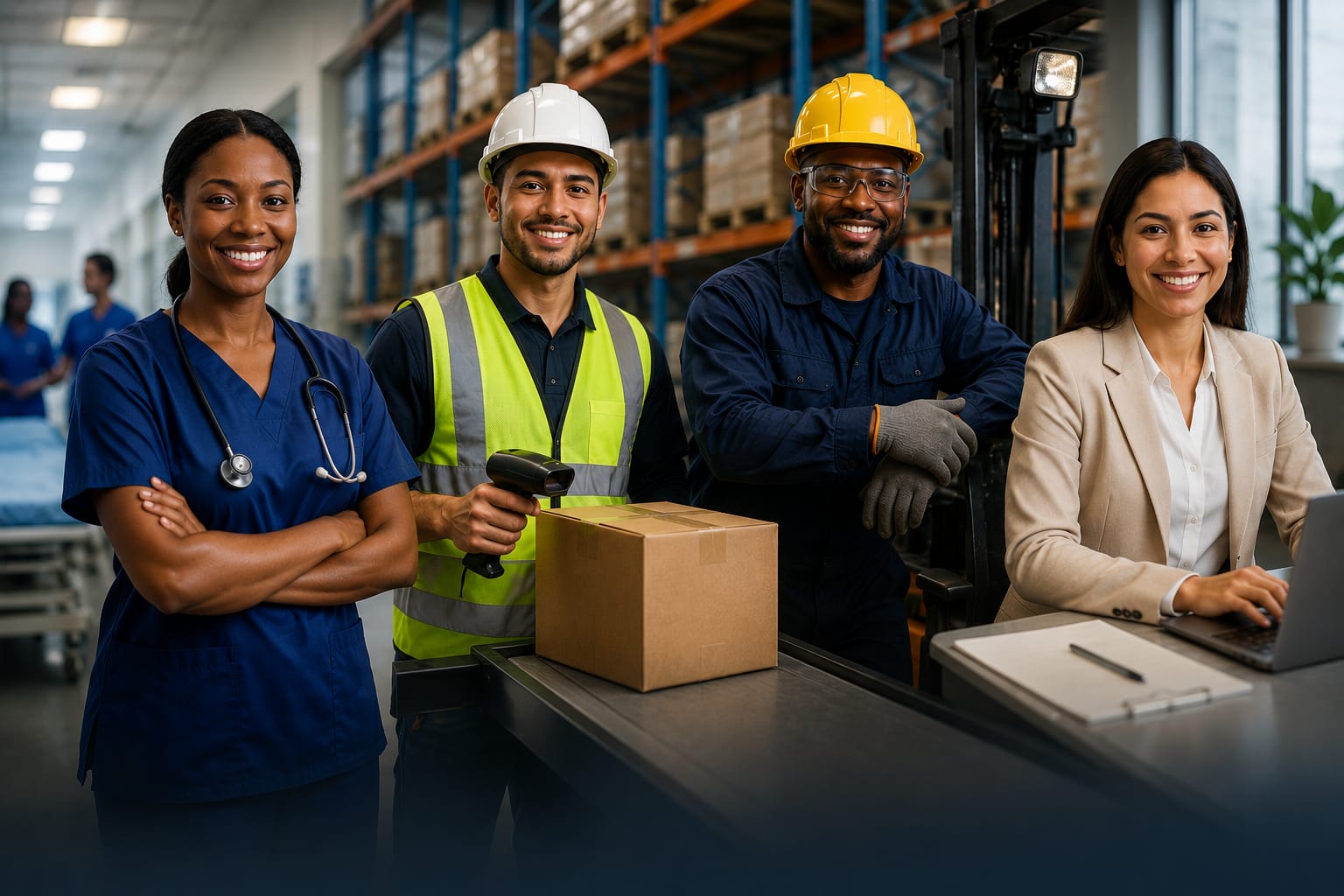 Collective Staffing Group healthcare, warehouse, and administrative professionals